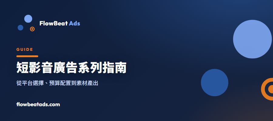 短影音廣告完整學習路徑示意圖