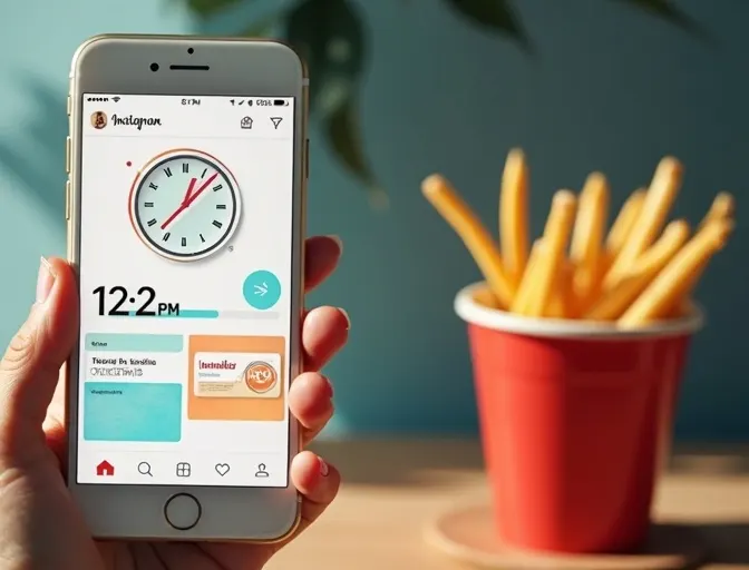 Instagram Reels 午休發布時間策略 - 中午12-2點用餐時段高流量分析