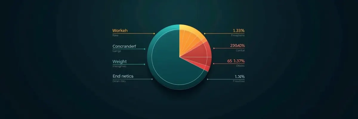 TikTokアルゴリズム指標ウェイト分布図-完視聴率35%エンゲージメント率25%リプレイ率20%